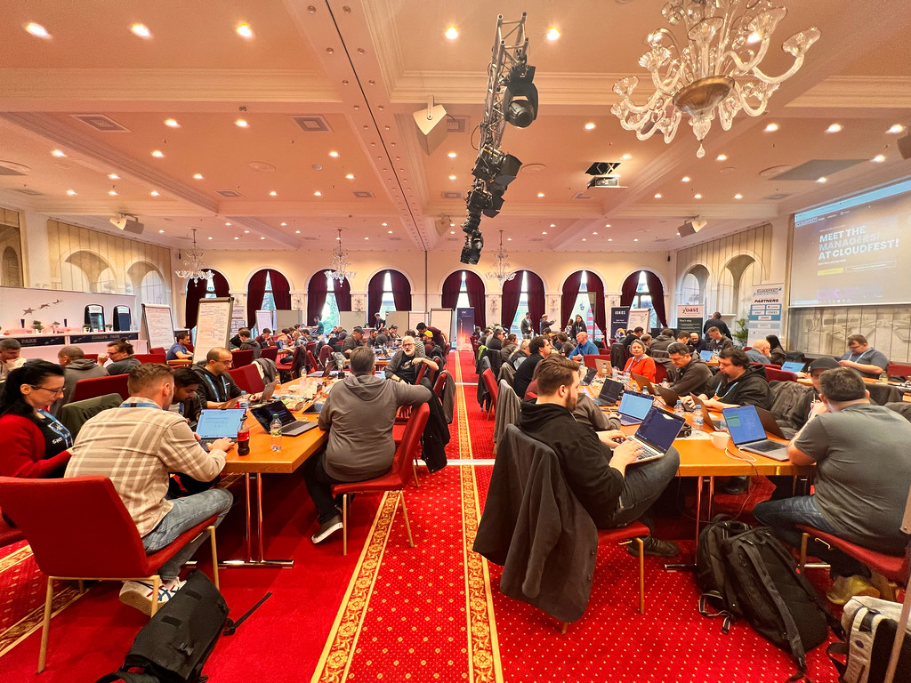 Programmers working at CloudFest Hackathon