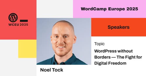 Noel Tock speaker at WordCamp Europe 2025
